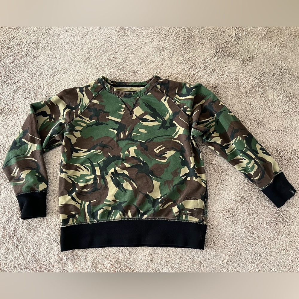 💚Rag & Bone🤎 Camouflage unisex Sweatshirt. Size L
